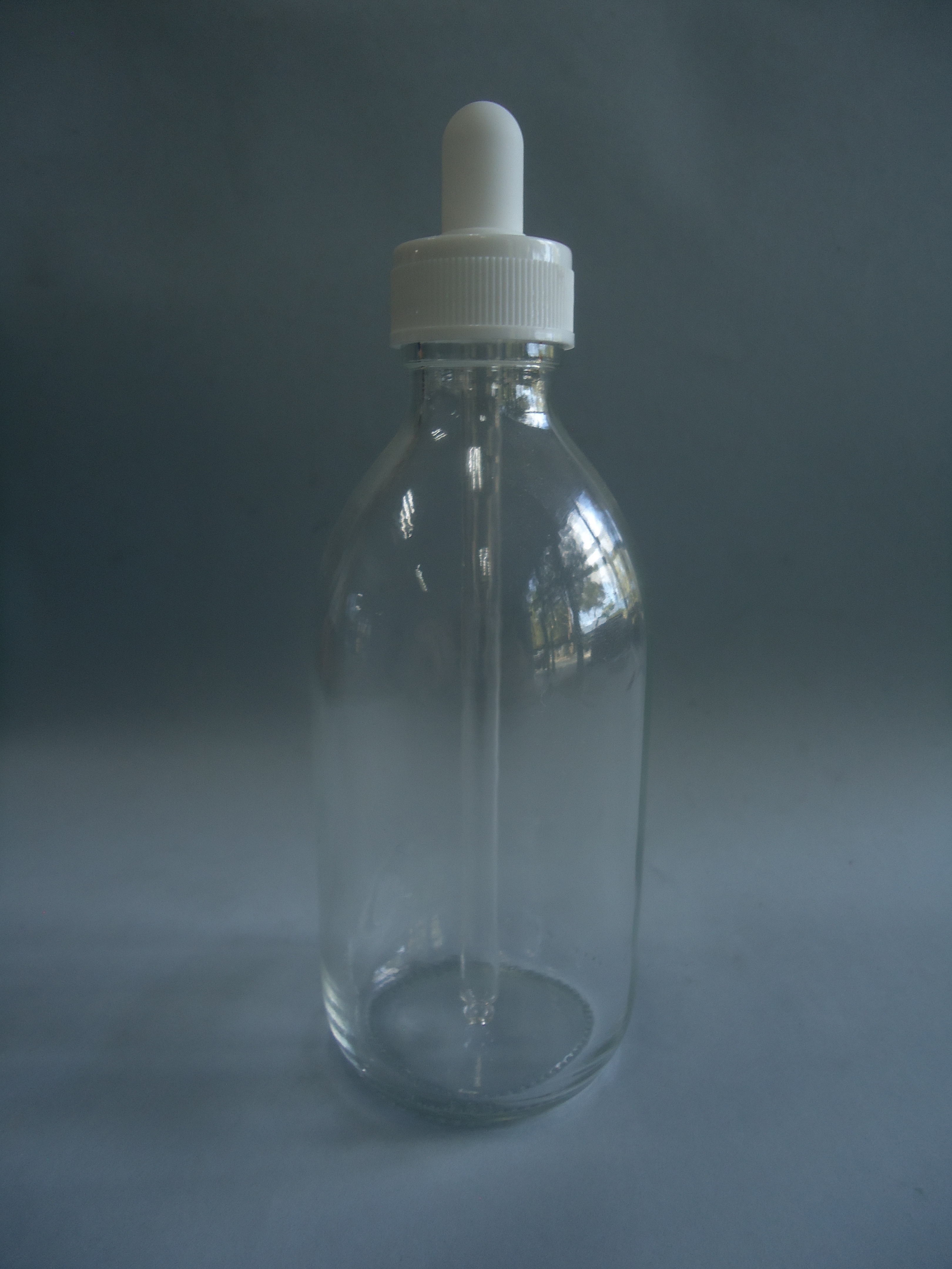 Frasco cuentagotas 250 ml. transparente 